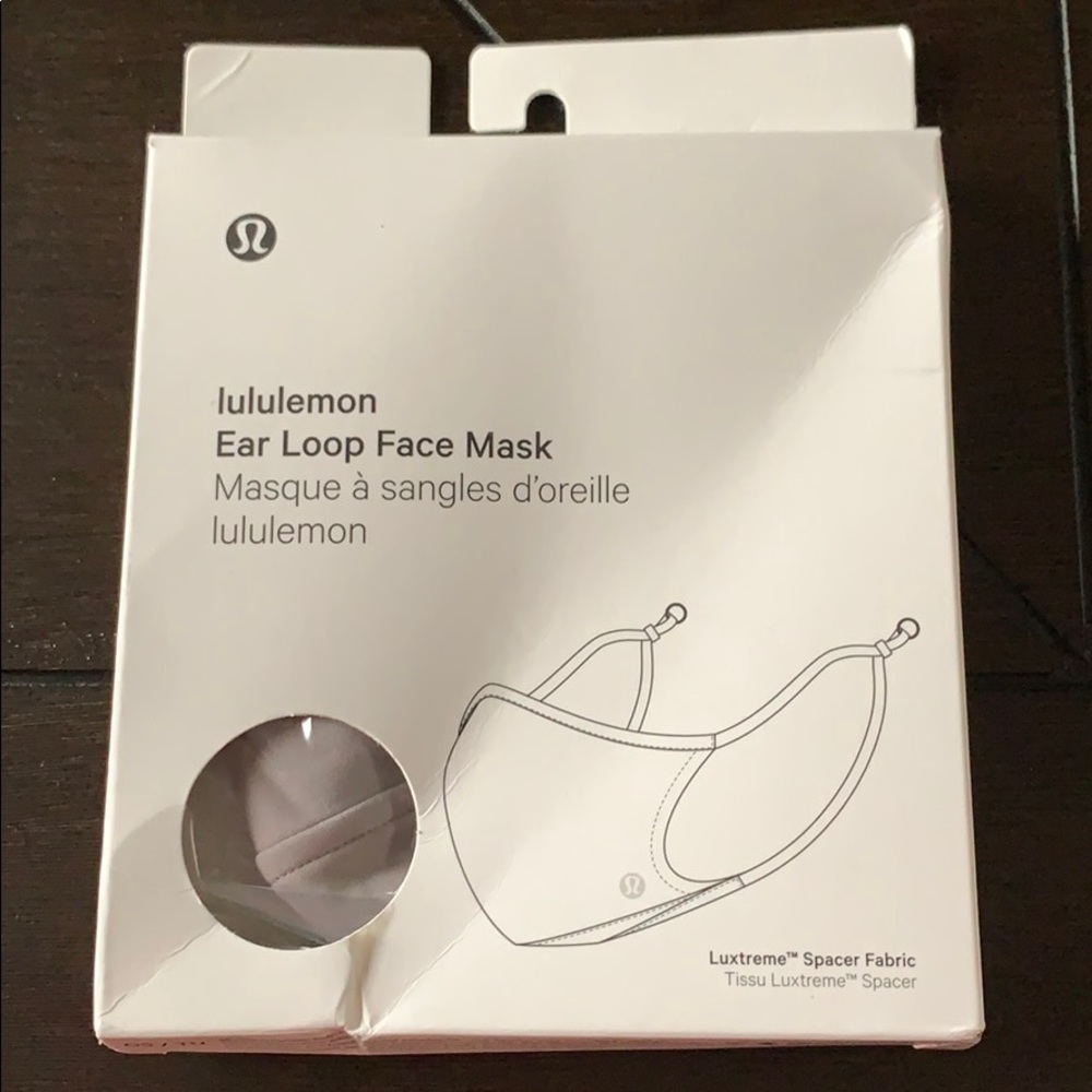 Lululemon Ear Loop Face Mask (Dark Chrome)